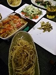 ポルチーニパスタなど