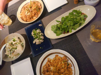 ソース焼きそばの夕食