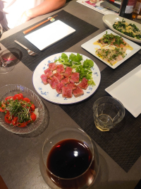 牛肉のたたきの食卓 牛肉のたたきの食卓